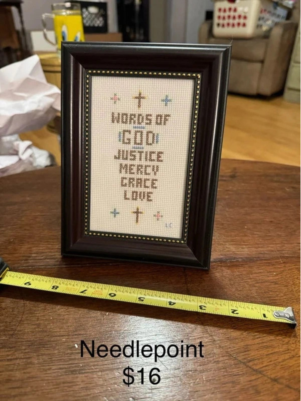 Vintage Framed Cross Stitch